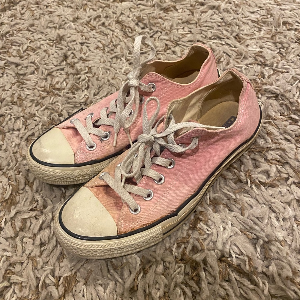 Women's Pink Converse All Star Low Tops